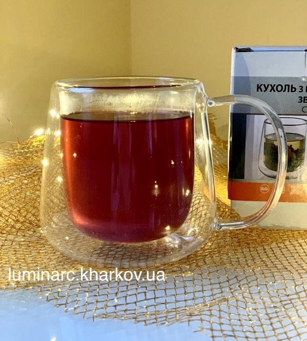 Чашка з подвійними стінками green tea /450мл