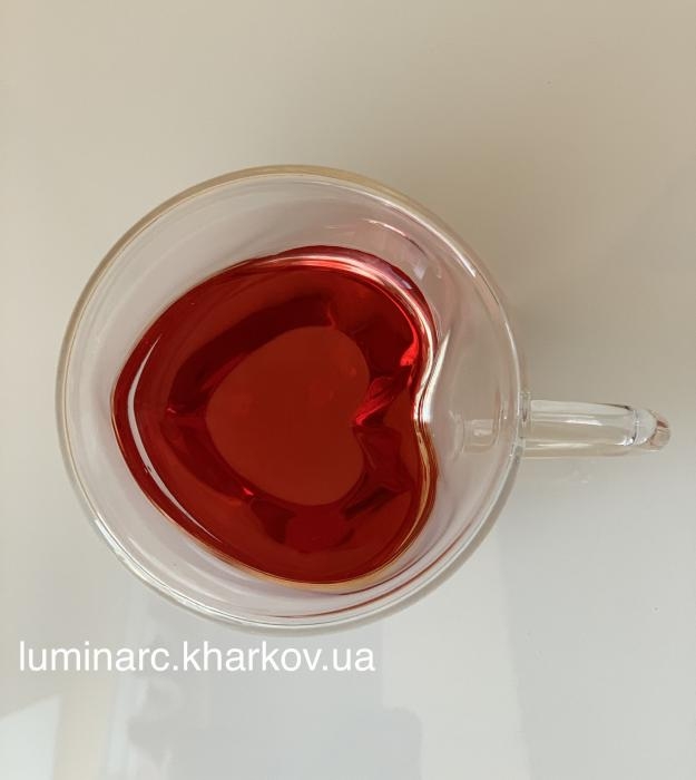 Чашка heart shaped з подвійними стінками серце 180 мл