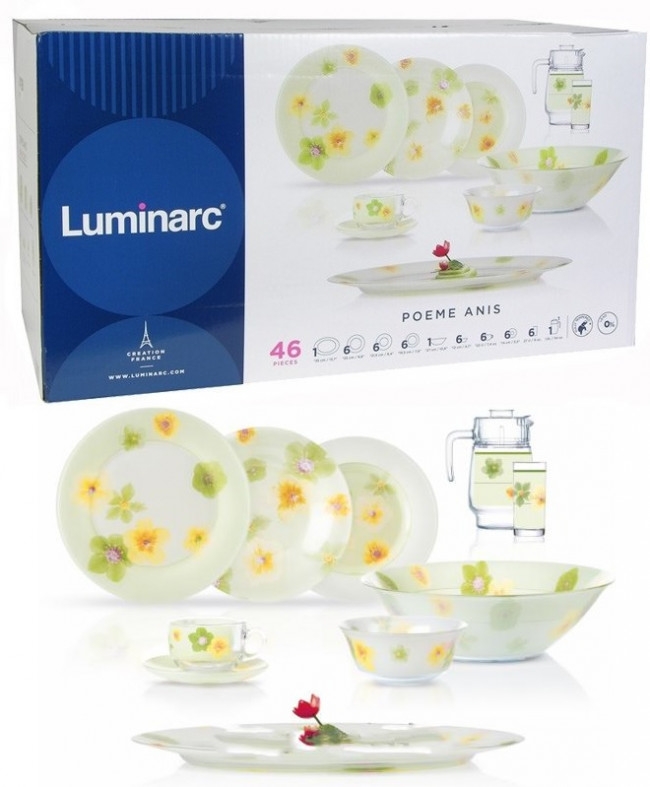 Сервіз столовий Amb Poeme Anis 46 пр Luminarc N4798