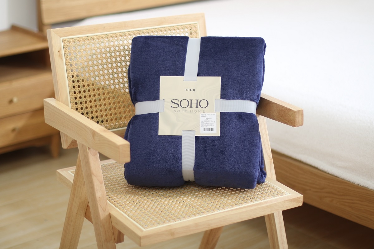 Плед Soho 150х200 см Pappy Dark Blue  1 Pappy Dark Blue