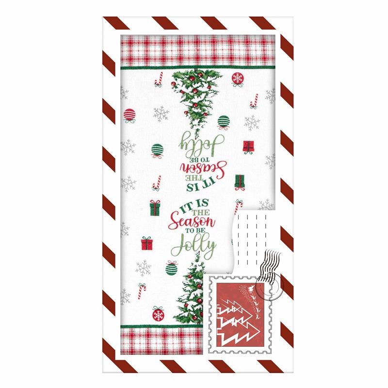 Замовити Подарочный набор полотенец в коробке Ardesto Christmas Tree 38х63см, 2шт, 100% хлопок, зеленый ART3863HTB в інтернет магазині luminarc.in.ua за вигідною ціною дешево, оптом і роздріб.