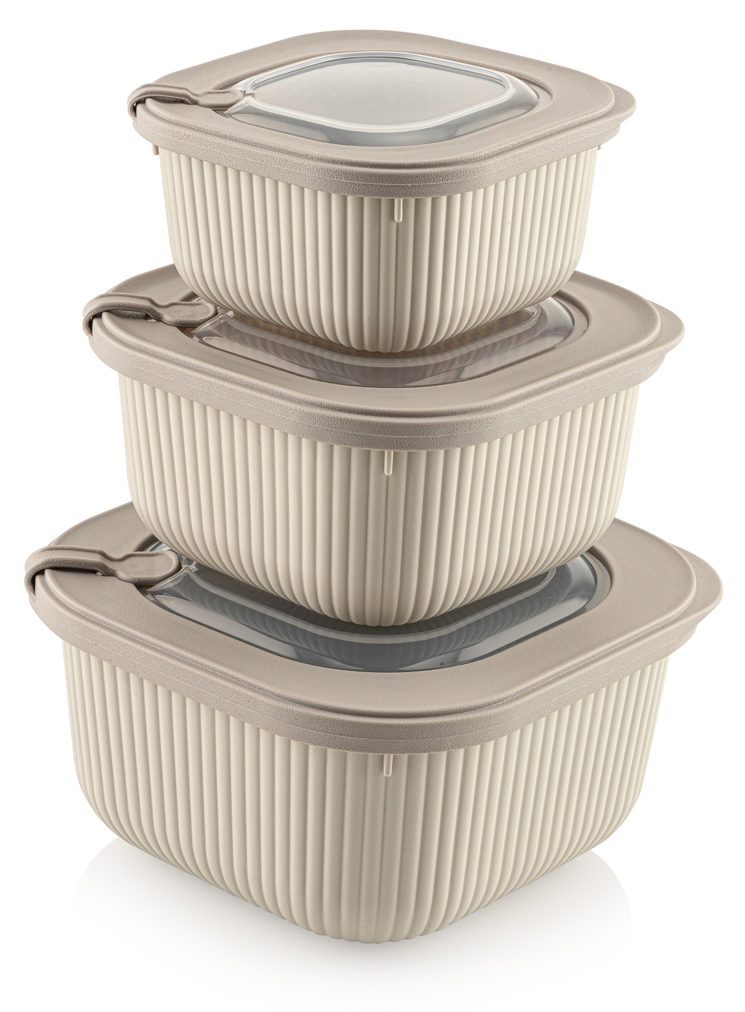 Замовити Набір контейнерів Idea Home 00685 Line Box Bej 0.6/1.1/1.8 (00685 Bej) в інтернет магазині luminarc.in.ua за вигідною ціною дешево, оптом і роздріб.