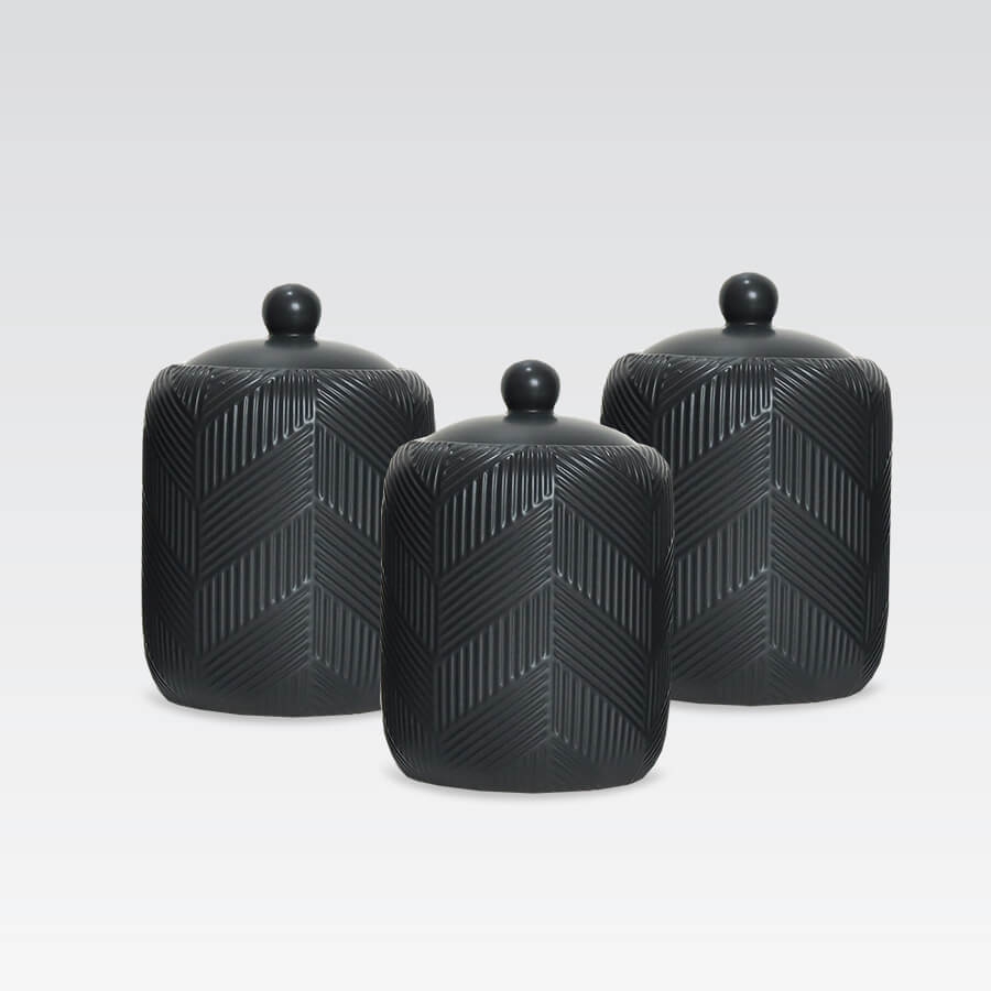 Замовити Набор для специй из 3 предметов Geometry Black Maestro MR-20003-03CS в інтернет магазині luminarc.in.ua за вигідною ціною дешево, оптом і роздріб.