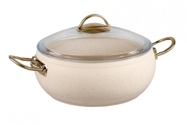 Замовити Кастрюля со стеклянной крышкой 6,6 л OMS 3141-IND-28-6,6л-Ivory в інтернет магазині luminarc.in.ua за вигідною ціною дешево, оптом і роздріб.