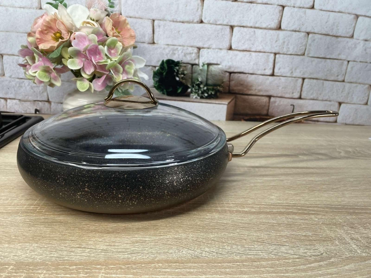 Замовити Сковорода 28х7 см (3,5 л) с а/п покрытием OMS 3241GL-28-3,5л-Bronze в інтернет магазині luminarc.in.ua за вигідною ціною дешево, оптом і роздріб.