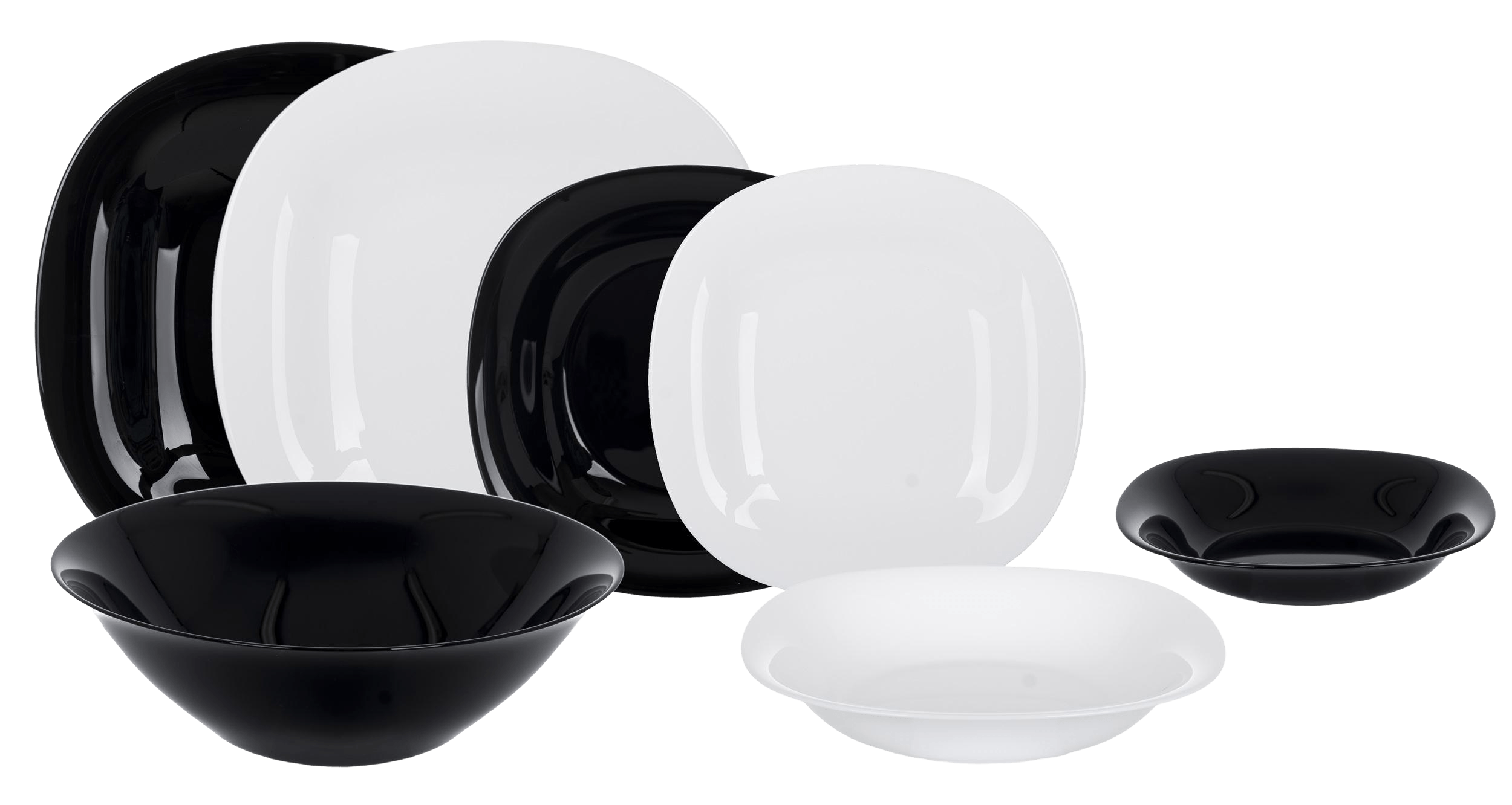 Замовити Сервіз столовий Luminarc Carine White&Black, 18 предметів в інтернет магазині luminarc.in.ua за вигідною ціною дешево, оптом і роздріб.