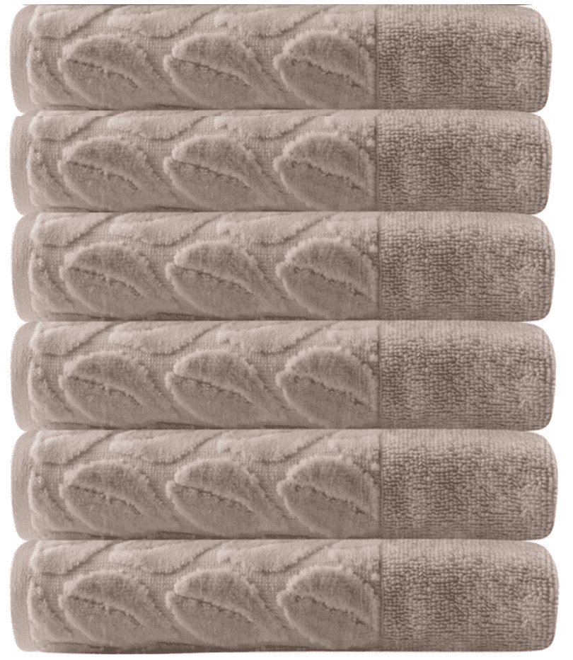 Замовити Рушник банний Soho 50х90 Leaves Cream 6 шт  в інтернет магазині luminarc.in.ua за вигідною ціною дешево, оптом і роздріб.