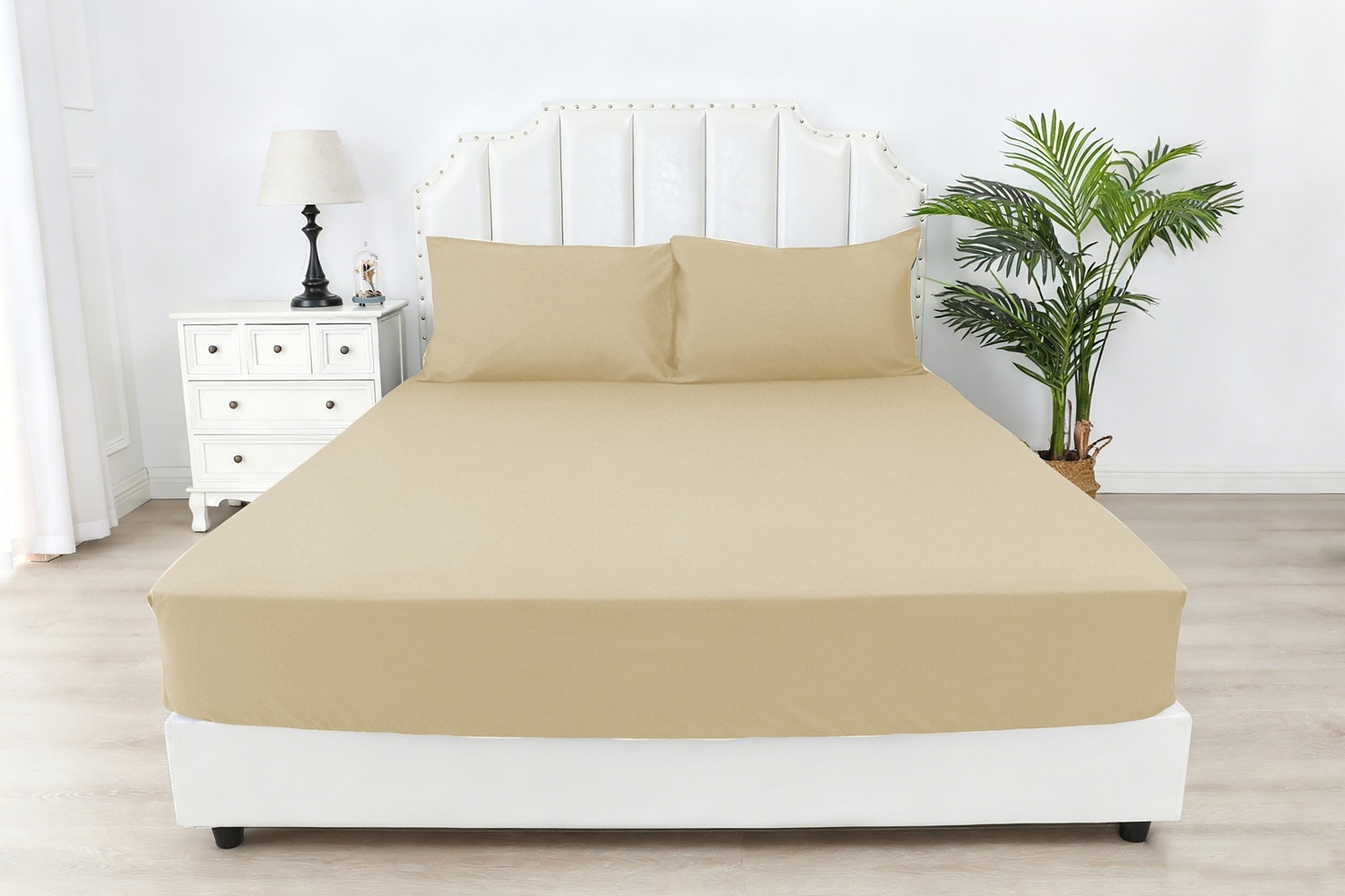 Замовити Простирадло на гумці Soho 180х200+25 см Beige в інтернет магазині luminarc.in.ua за вигідною ціною дешево, оптом і роздріб.