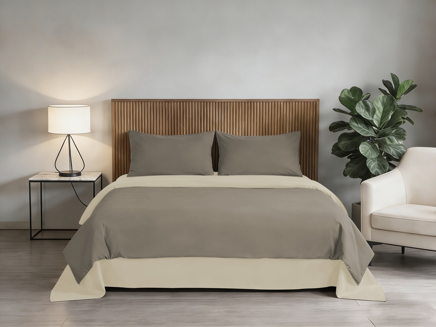 Замовити Комплект постільної білизни Soho Євро 200х220 см Coffe/Beige в інтернет магазині luminarc.in.ua за вигідною ціною дешево, оптом і роздріб.