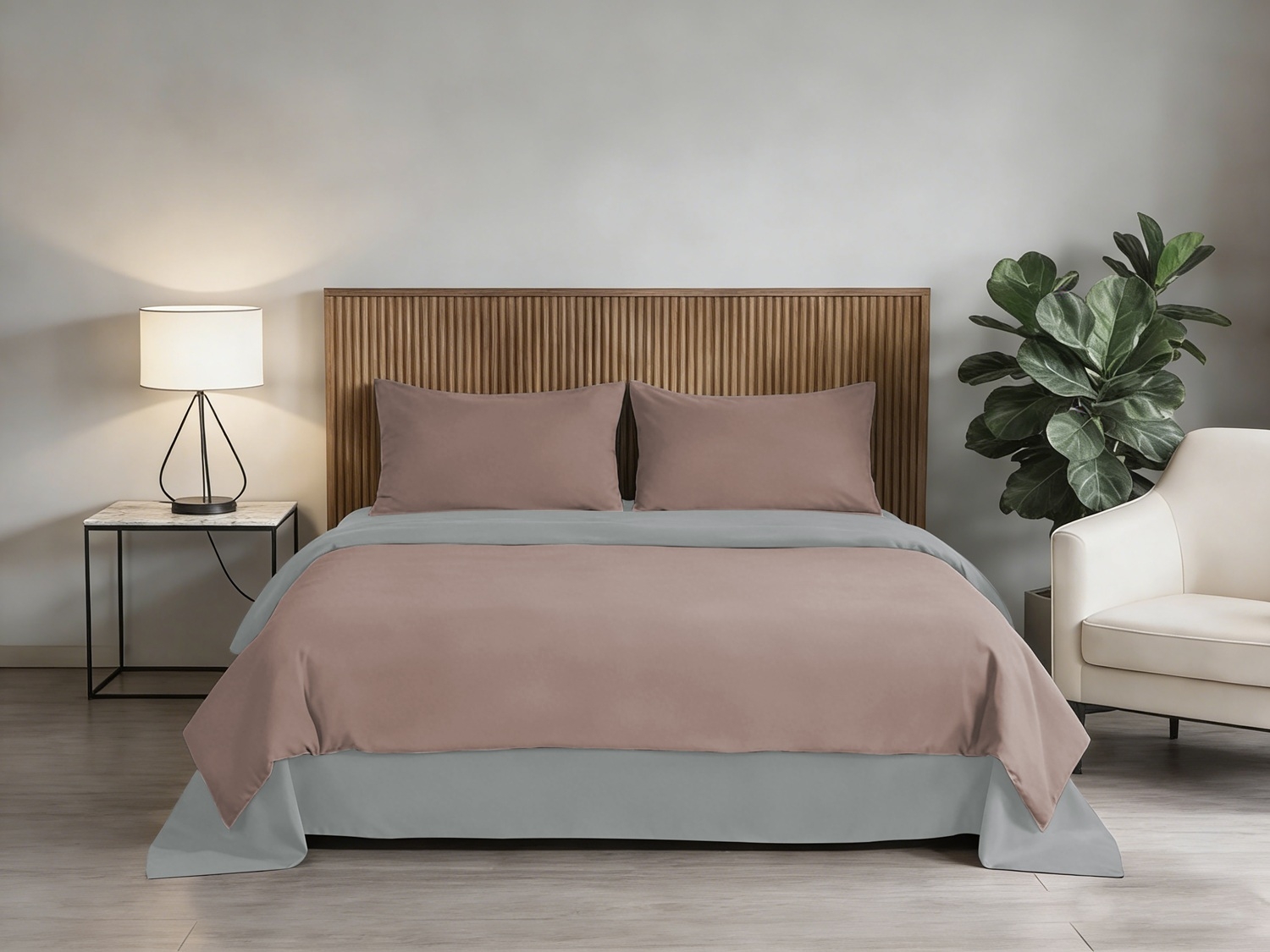 Замовити Комплект постільної білизни Soho Євро 200х220 см Rose/Light gray в інтернет магазині luminarc.in.ua за вигідною ціною дешево, оптом і роздріб.