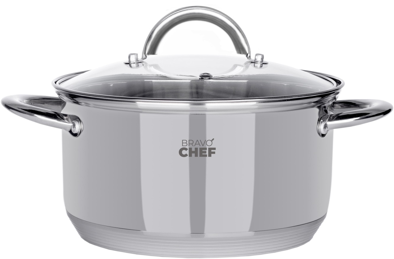 Замовити Каструля Bravo Chef 20 см (3.6 л) з кришкою в інтернет магазині luminarc.in.ua за вигідною ціною дешево, оптом і роздріб.