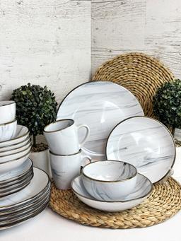 Салатник Intrendo Maritimo 14 см Golden rim white IN0014MAR
