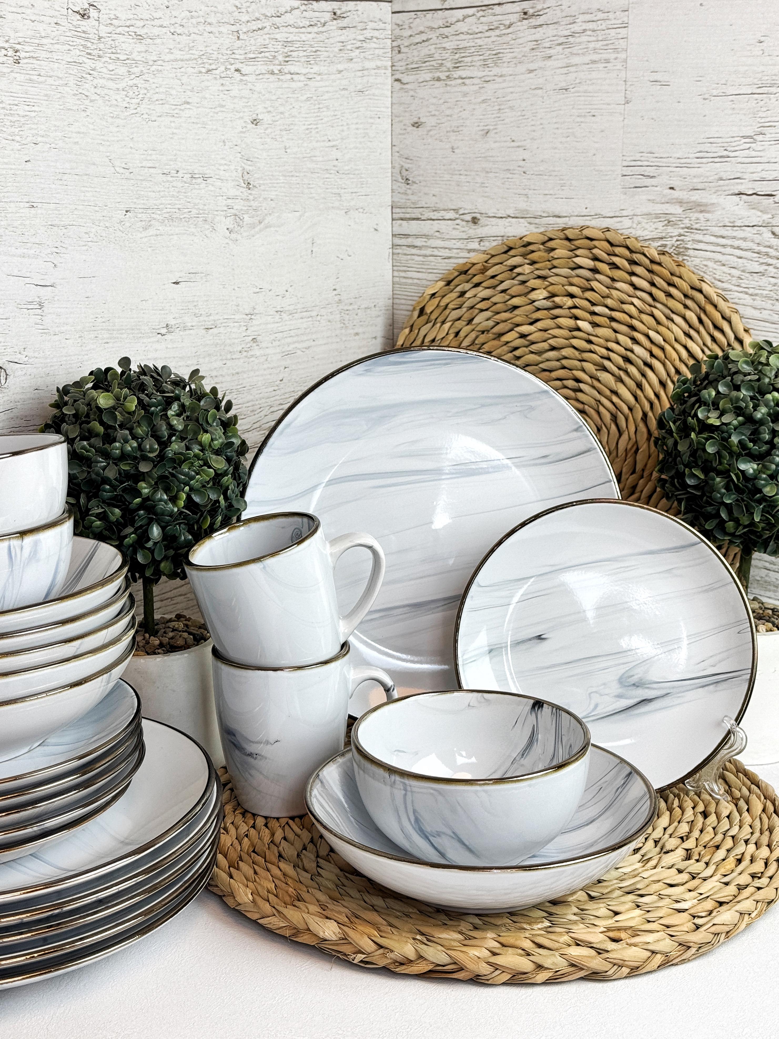 Столовий сервіз 20 пр. Intrendo Maritimo Golden rim white IN0020MAR/2