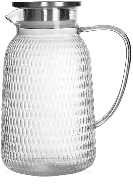 Скляний глечик з кришкою 1,8 Лтр. EB-19587