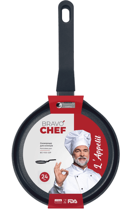 Сковорода для млинців Bravo Chef L’Appetit 24 см BC-1103-24Р