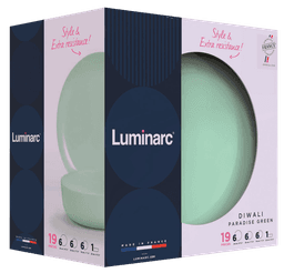 Сервіз Luminarc Diwali Paradise Green, 19 предметів V6218
