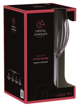 Набір келихів CD'A Swirly Spring, 4х210 мл V9137