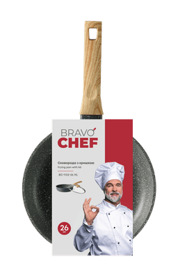 Сковорода Bravo Chef з кришкою 26 см BC-1102-26 HL