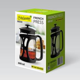 Френч-прес 600 мл Maestro MR-1663-600-BLACK