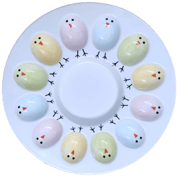 Блюдо для яєць LED Easter Chicken, 12 секцій, 26.5см F020003