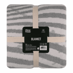 Плед 200×220 см Ardesto Leonardo Хвиля, сірий ART0417LT