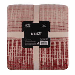 Плед 200×220 см Ardesto Leonardo Зигзаг, коричневий ART0421LT