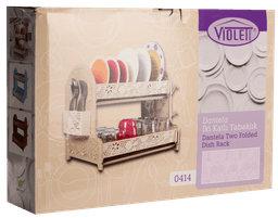 Сушка для посуду Violet House 0414 Ажур Cream  38х28х41.5 см  0414 Ажур Cream сушка д/посуды.