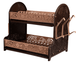 Сушка для посуду Violet House 0414 Ажур Cream  38х28х41.5 см  0414 Ажур Cream сушка д/посуды.