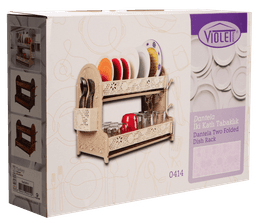 Сушка для посуду Violet House 0414 Ажур Cream  38х28х41.5 см  0414 Ажур Cream сушка д/посуды.