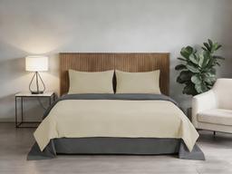 Комплект постільної білизни Soho Сімейний 150х200 см Beige/Dark gray PATTERN 20-F