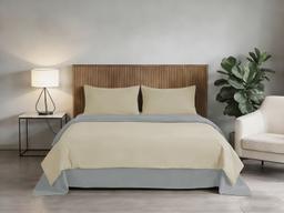 Комплект постільної білизни Soho Євро 200х220 см Beige/Light gray PATTERN 19-E