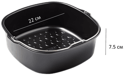 Форма для запікання Pyrex AirFryer, 22х21х7.5 см (1.9 л) AF22SR6/8046