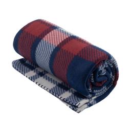 Плед 130x160 см Ardesto Fleece, синьо-бордовий ART0719PB