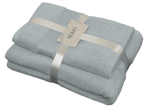 Набір рушників Soho 50х90+70х140 см Elove Light Gray  50*90+70*140см Elove Lt Gray