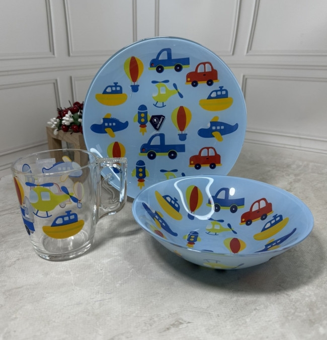 Набір дитячий посуду Gobites 3 предмета Luminarc X3055