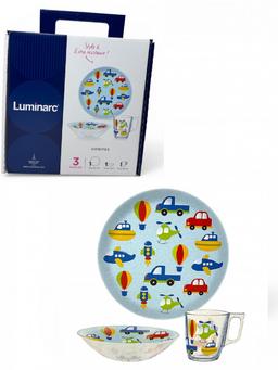 Набір дитячий посуду Gobites 3 предмета Luminarc X3055