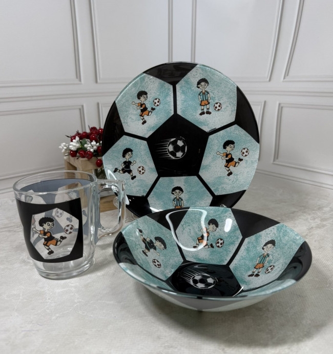 Дитячий набір посуду Little kickers 3 предмети Luminarc X3056