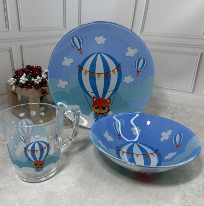 Набір дитячий посуду Cloud nine dining 3 предмета Luminarc X3061