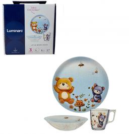 Набір дитячий посуду Bears Feast 3 предмети Luminarc X3063