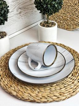 Чашка Intrendo Maritimo 360 мл Golden rim white IN0036MAR
