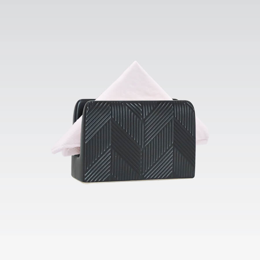 Замовити Салфетница керамическая Geometry Black Maestro MR-20003-44 в інтернет магазині luminarc.in.ua за вигідною ціною дешево, оптом і роздріб.
