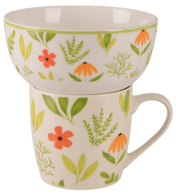 Набір для сніданку Limited Edition Flowers Green, 2 предмети B497,B80-SU2742B