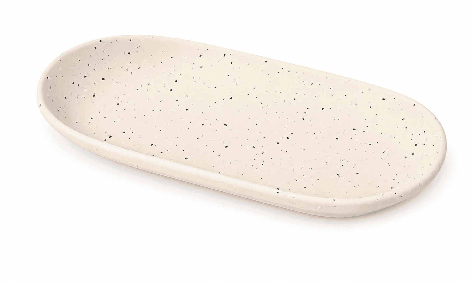 Блюдо овальне Intrendo Milk Dote 25×13,2 см IN0025MIL