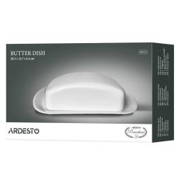 Маслянка Ardesto порцеляна 20.3х12.7х6.4 см біла AR3751